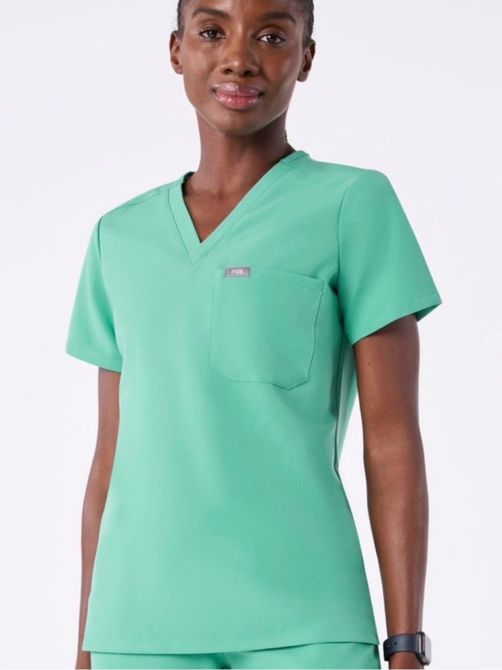 Figs Women's Catarina Scrub Top in Surgical Green